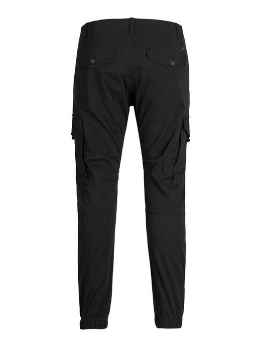 Pantalón cargo algodón con bolsillos Jack & Jones Black