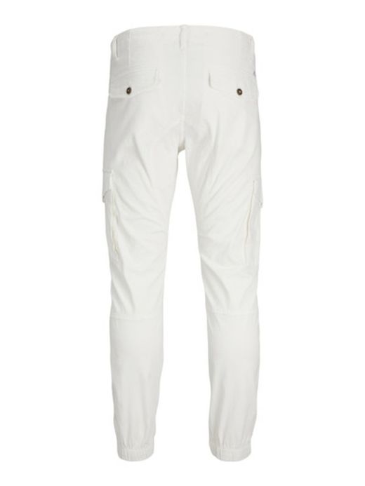 Pantalón cargo algodón con bolsillos Jack & Jones Cloud Dancer