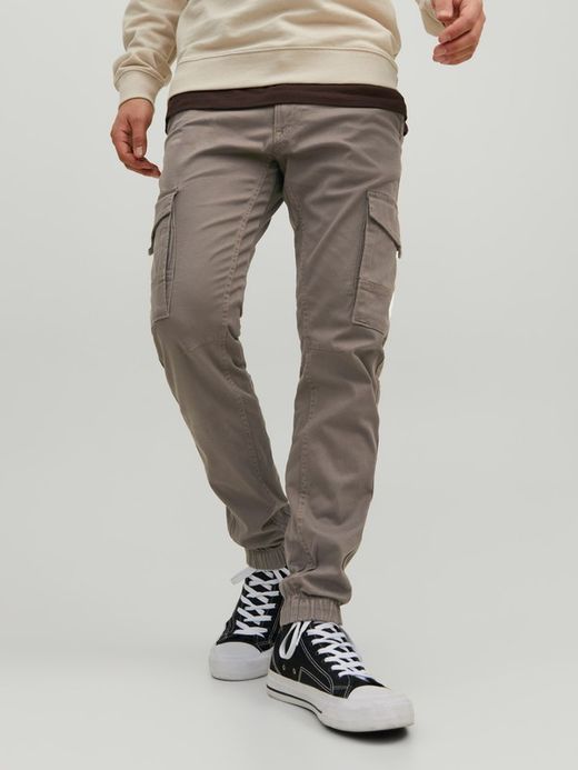 Pantalón cargo algodón con bolsillos Jack & Jones Falcon