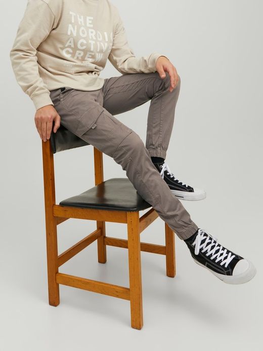 Pantalón cargo algodón con bolsillos Jack & Jones Falcon