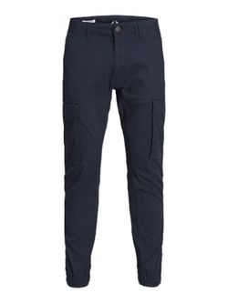 Pantalón cargo algodón con bolsillos Jack & Jones Navy