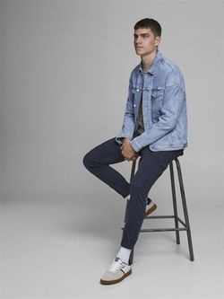 Pantalón cargo algodón con bolsillos Jack & Jones Navy