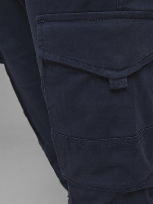 Pantalón cargo algodón con bolsillos Jack & Jones Navy