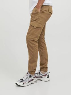 Pantalón cargo algodón con bolsillos Jack & Jones Rubber