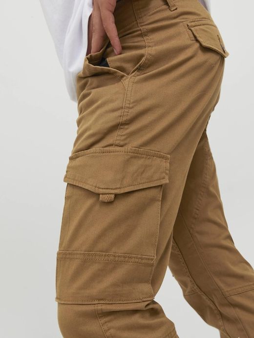 Pantalón cargo algodón con bolsillos Jack & Jones Rubber