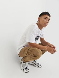 Pantalón cargo algodón con bolsillos Jack & Jones Rubber