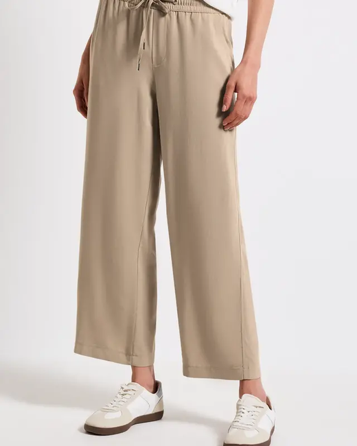 Pantalón con goma 7/8 Street One Beige