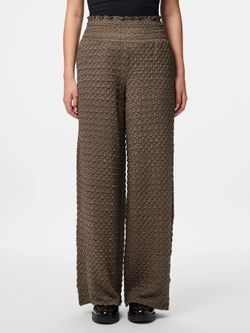 Pantalón con goma de arrugado relieve Pieces Falcon