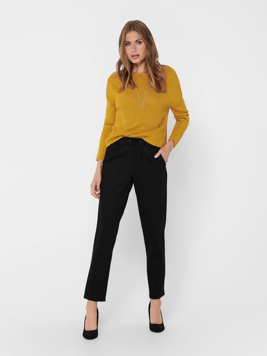 Pantalón con goma piel de melocotón Only Black