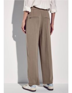 Pantalón con goma y bolsillos 70's Street One Mocha Bisque