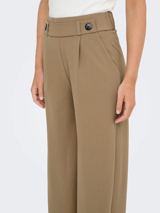 Pantalón con goma y botones Jdy Sepia Tint