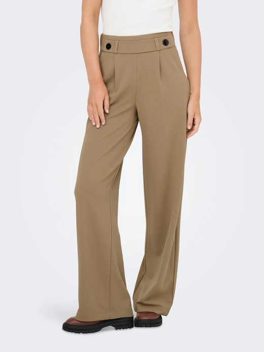 Pantalón con goma y botones Jdy Sepia Tint