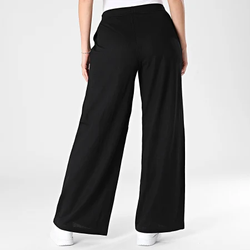 Pantalón con goma y cordón ancho Only Black