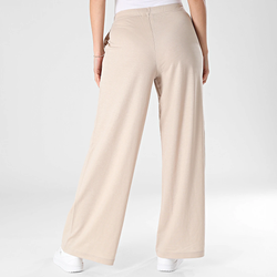 Pantalón con goma y cordón ancho Only Chateau Gray