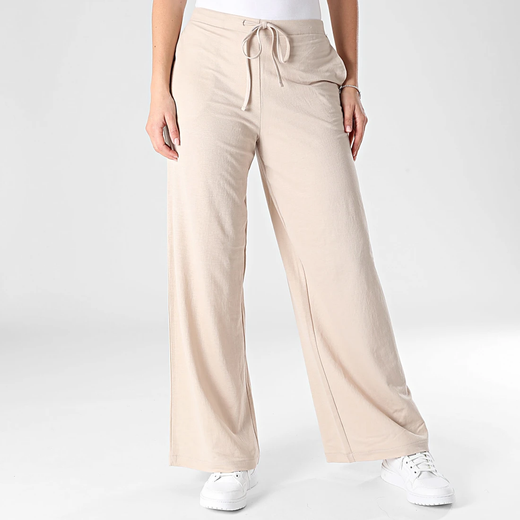 Pantalón con goma y cordón ancho Only Chateau Gray