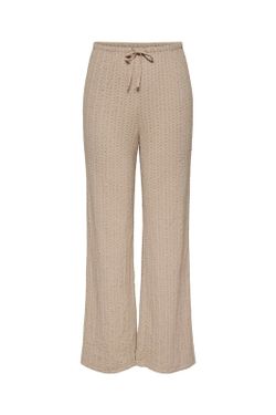 Pantalón con goma y cordón ancho Only Humus