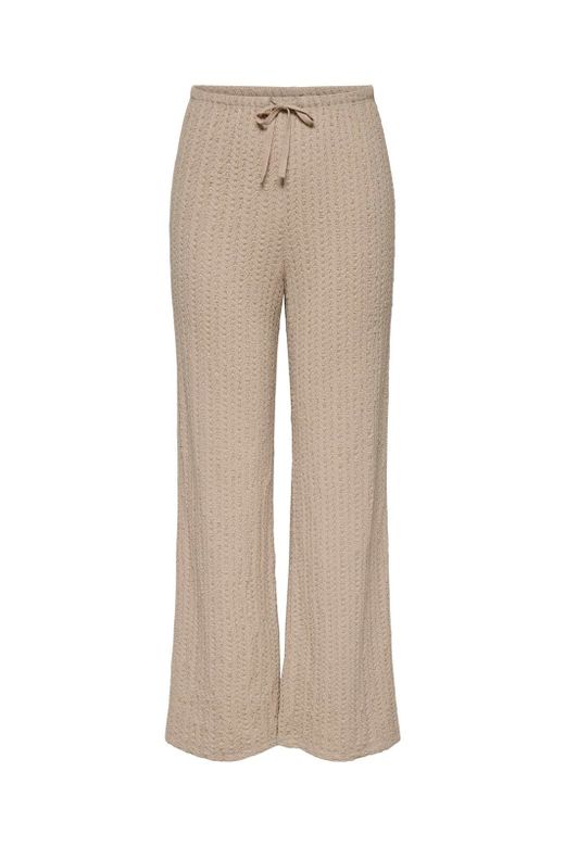 Pantalón con goma y cordón ancho Only Humus