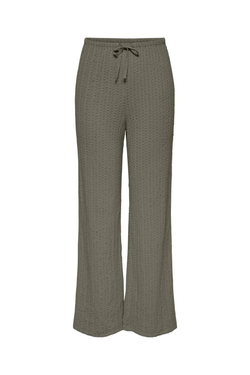 Pantalón con goma y cordón ancho Only Olive Night