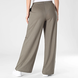 Pantalón con goma y cordón ancho Only Olive Night