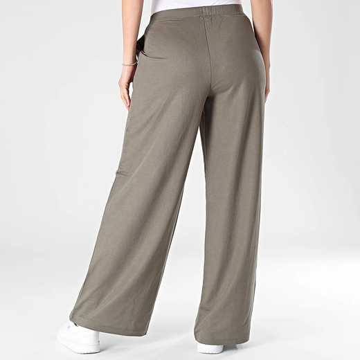 Pantalón con goma y cordón ancho Only Olive Night