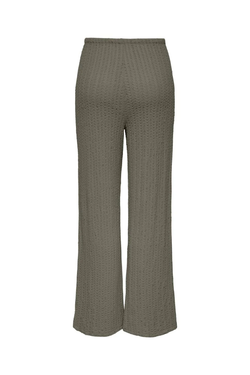 Pantalón con goma y cordón ancho Only Olive Night