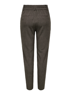 Pantalón con goma y cordón con microcuadro Only Black