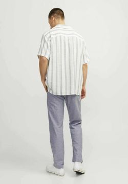 Pantalón con goma y cordón jaspeado Jack & Jones Faded Denim