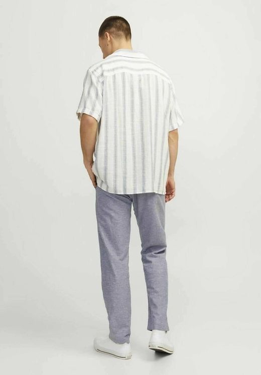 Pantalón con goma y cordón jaspeado Jack & Jones Faded Denim