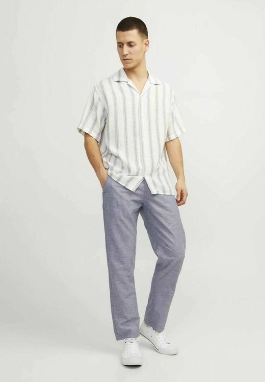 Pantalón con goma y cordón jaspeado Jack & Jones Faded Denim