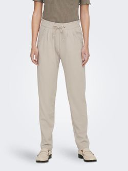 Pantalón con goma y cordón Jdy Pumice Stone