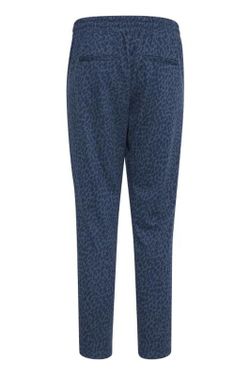 Pantalón con goma y cordón leopardo B.Young Ensign Blue