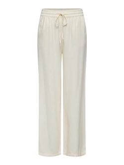 Pantalón con goma y cordón lino Jdy Snow White