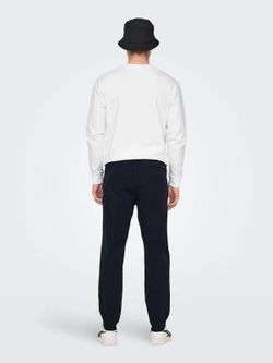 Pantalón con goma y cordón Only & Sons Dark Navy