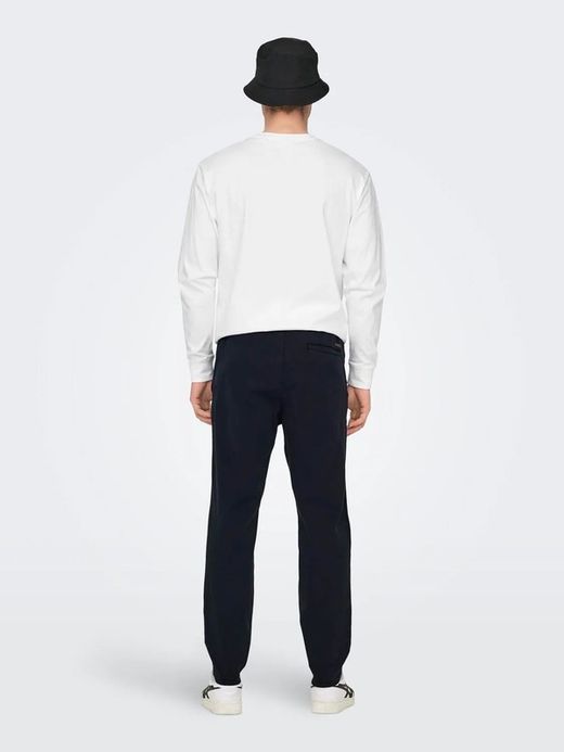 Pantalón con goma y cordón Only & Sons Dark Navy
