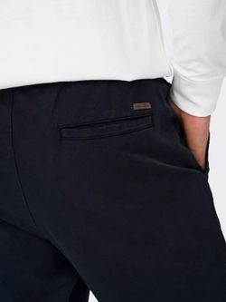 Pantalón con goma y cordón Only & Sons Dark Navy
