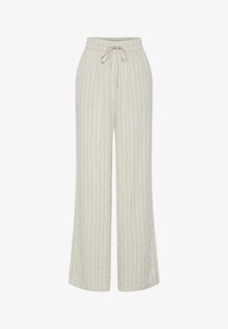 Pantalón con goma y cordón rayas Pieces Birch