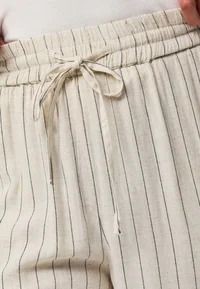 Pantalón con goma y cordón rayas Pieces Birch