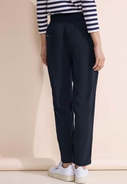 Pantalón con goma y cordón Street One Deep Blue