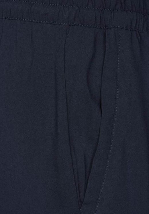 Pantalón con goma y cordón Street One Deep Blue