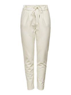 Calças de borracha com listras diplomáticas Only Cloud Dancer