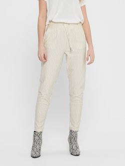 Calças de borracha com listras diplomáticas Only Cloud Dancer