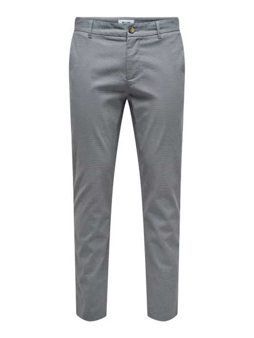 Pantalón con micromuestra geométrica Only & Sons Grey