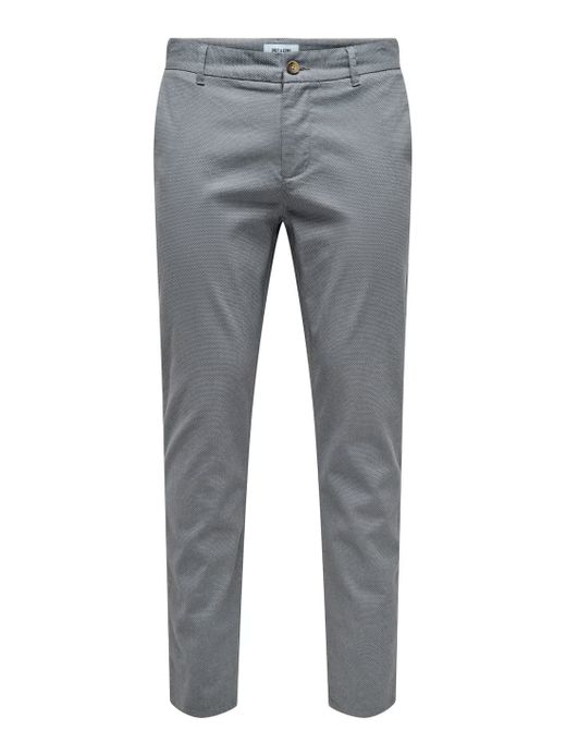 Pantalón con micromuestra geométrica Only & Sons Grey
