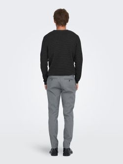 Pantalón con micromuestra geométrica Only & Sons Grey