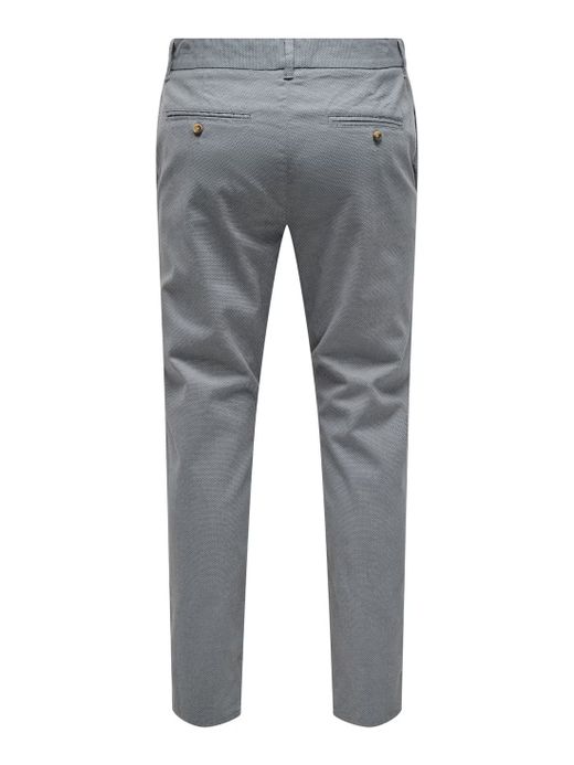 Pantalón con micromuestra geométrica Only & Sons Grey