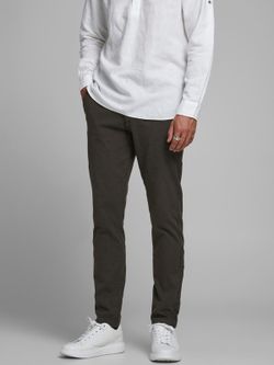 Pantaloni con cotone stretch campione Jack & Jones Dark Grey