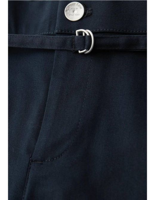 Pantalón culotte con cinturón Street One Shadow Blue
