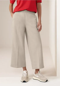 Pantalón culotte de punto geométrico Street One Cobble Stone