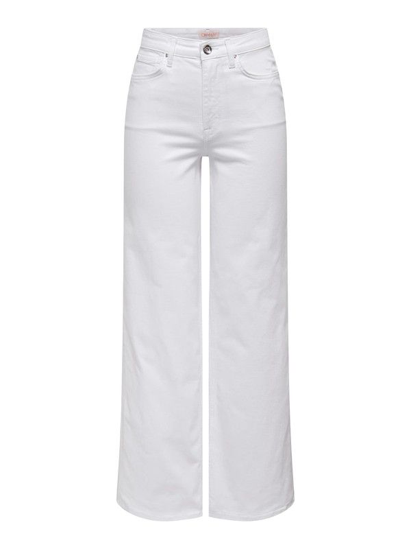 Pantalón de 5 bolsillos HW ancho Only White 4XL