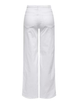 Pantalón de 5 bolsillos HW ancho Only White